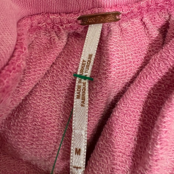 Free People Pink Flowy Off-Shoulder Tunic Top - Picture 2 of 8